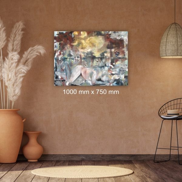 Julie Tugwell Art <br> Women’s Dream <br> Oil on Stretched Canvas <br> 1000 mm x 750 mm - Image 2
