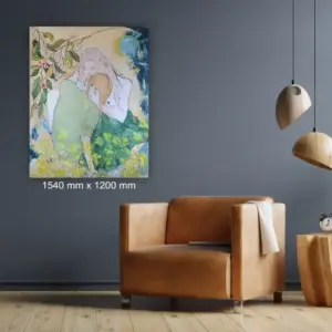 Julie Tugwell Art <br> Master of Fortune <br> Acrylic on Unstretched Canvas <br> 1540 mm x 1200 mm