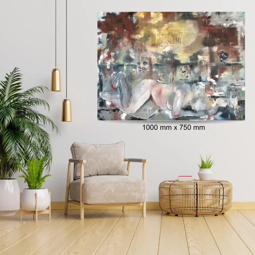 Julie Tugwell Art <br> Women’s Dream <br> Oil on Stretched Canvas <br> 1000 mm x 750 mm