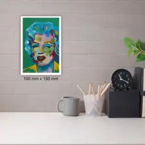 Julie Tugwell Art <br> Marilyn Monroe <br> Oil on Board <br> 100 mm x 150 mm