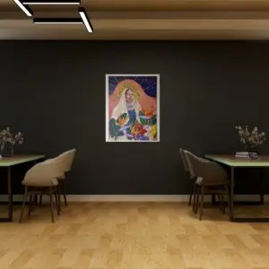 Julie Tugwell Art <br>Queen of Cornucopia<br>Acrylic on Stretched Canvas<br>750 mm x 1000 mm