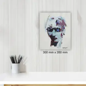 Julie Tugwell Art<br>Portrait of Emotions 2<br>Acrylic on Unstretched Canvas<br>300 mm x 350 mm