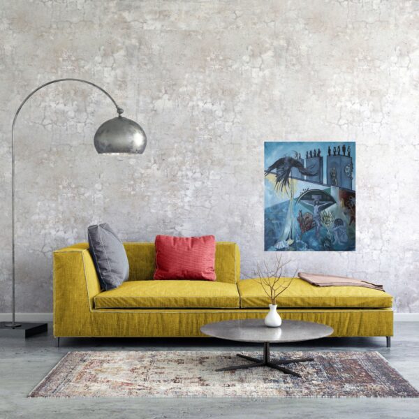 Julie Tugwell Art <br>Time<br>Oil on Stretched Canvas<br>900 mm x 750 mm