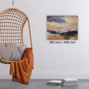 Julie Tugwell Art <br> Landscape of Colours 2 <br>Acrylic on Stretched Canvas<br>350 mm x 450 mm