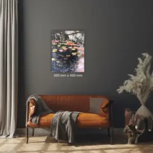 Julie Tugwell Art <br>Pezula Lily Pond 11<br>Oil on Stretched Canvas<br>350 mm x 450 mm