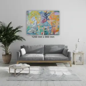 Julie Tugwell Art <br>Left Behind<br>Oil on Stretched Canvas<br>1200 mm x 900 mm