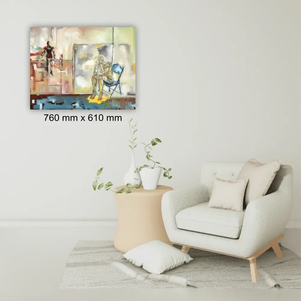 Julie Tugwell Art <br>Marquette Master<br>Oil on Stretched Canvas<br>760 mm x 610 mm