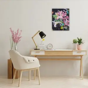 Julie Tugwell Art <br> You Are One of My Nicest Thoughts <br> Acrylic on Stretched Canvas <br> 350 mm x 450 mm