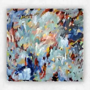 Inflamed Interactions — Acrylic on Stretched Canvas, 1280 × 1340 mm
