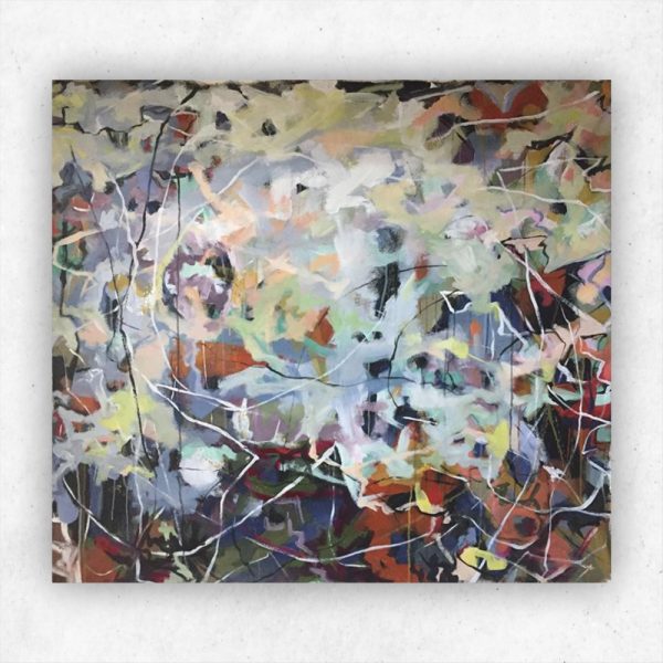 Julie Tugwell Art <br> Unshackle <br> Acrylic and Charcoal on Unstretched Canvas <br> 980 mm x 1300 mm - Image 3