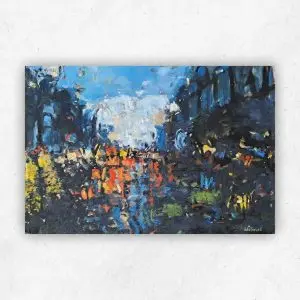 Reflections — Oil on Stretched Canvas, 310 × 450 mm