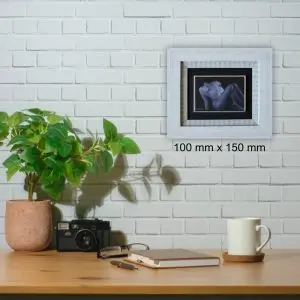 Julie Tugwell Art <br> Nude 2 <br>Oil on Board - Framed<br> 100 mm x 150 mm