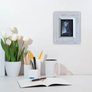 Julie Tugwell Art <br> Nude 3 <br> Oil on Board - Framed <br> 100 mm x 150 mm