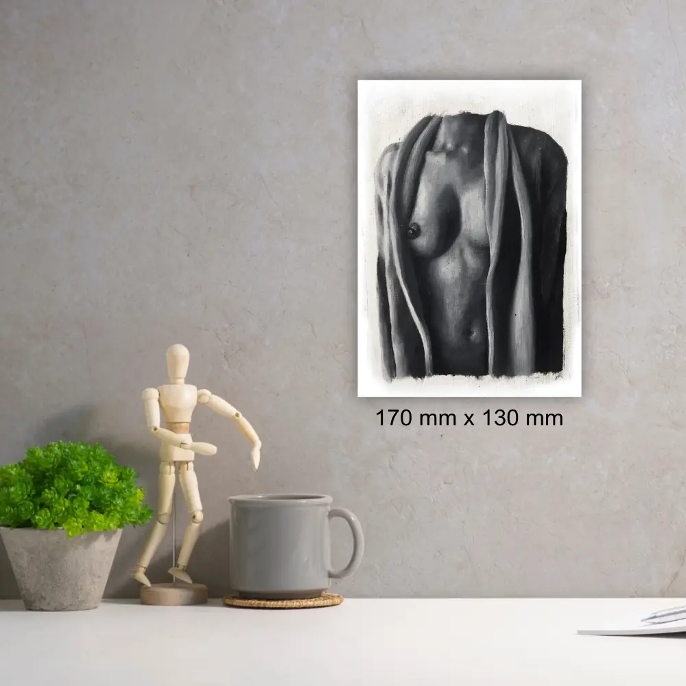 Julie Tugwell Art <br> Nude 5 <br> Oil on Board - Unframed <br> 170 mm x 130 mm