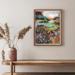 Julie Tugwell Art <br>Autumn Blooms<br> Print