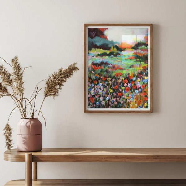 Julie Tugwell Art <br>Autumn Blooms<br> Print