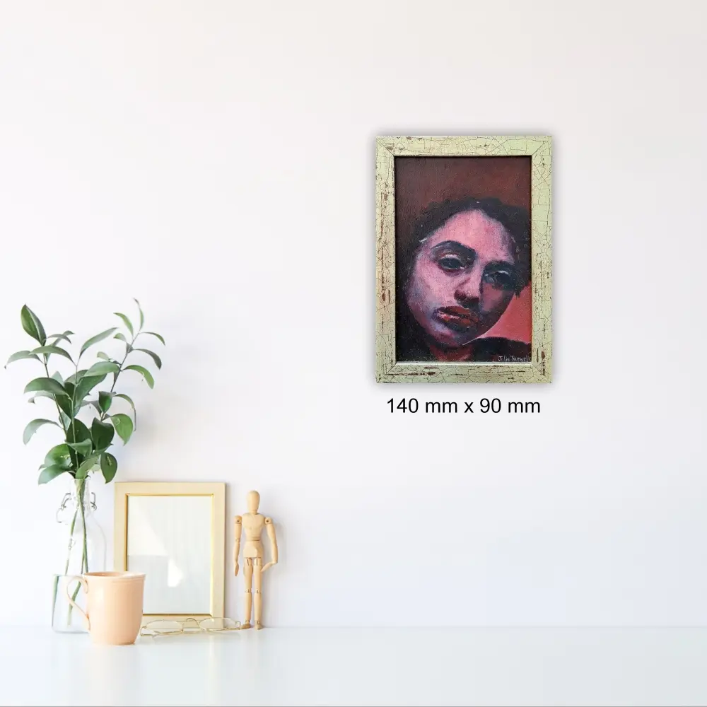 Julie Tugwell Art <br>Ignis Fatuus : A Deceptive Goal or Hope <br>Oil on Board - Framed<br>140 mm x 90 mm - Image 2