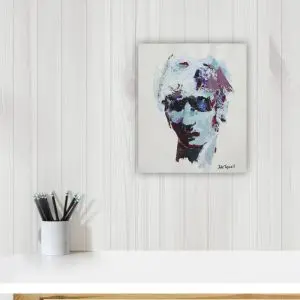 Julie Tugwell Art<br>Portrait of Emotions 2<br>Acrylic on Unstretched Canvas<br>300 mm x 350 mm