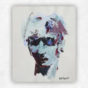 Portrait of Emotions 2 by Julie Tugwell Art, Acrylic on Unstretched Canvas, 300 mm x 350 mm