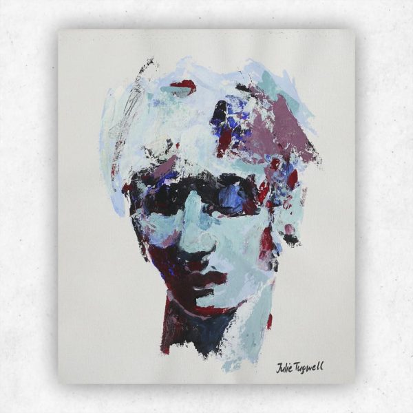 Julie Tugwell Art<br>Portrait of Emotions 2<br>Acrylic on Unstretched Canvas<br>300 mm x 350 mm - Image 3
