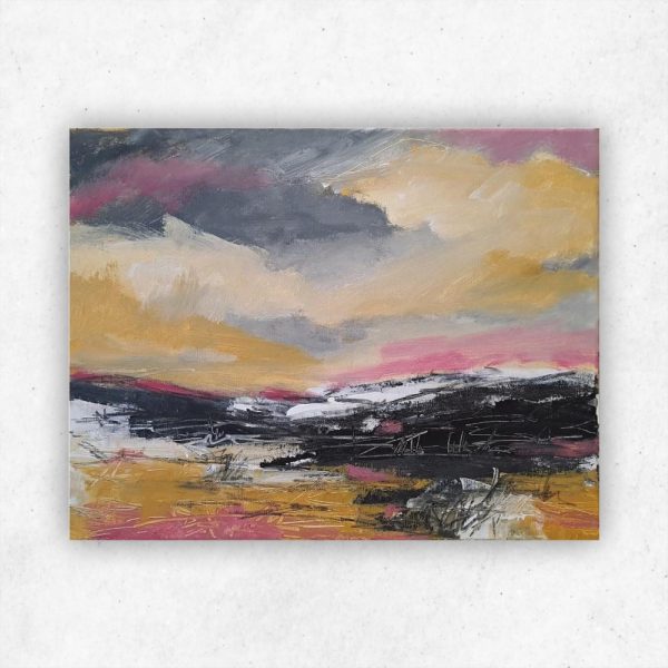 Julie Tugwell Art <br> Landscape of Colours 2 <br>Acrylic on Stretched Canvas<br>350 mm x 450 mm - Image 3