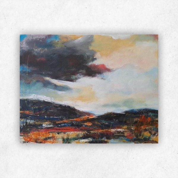 Julie Tugwell Art <br> Landscape of Colours 3 <br>Acrylic on Stretched Canvas<br>350 mm x 450 mm - Image 3
