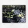 Pezula Lily Pond 4 by Julie Tugwell Art, Oil on Stretched Canvas, 600 mm x 450 mm