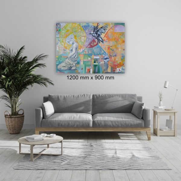 Julie Tugwell Art <br>Left Behind<br>Oil on Stretched Canvas<br>1200 mm x 900 mm - Image 2