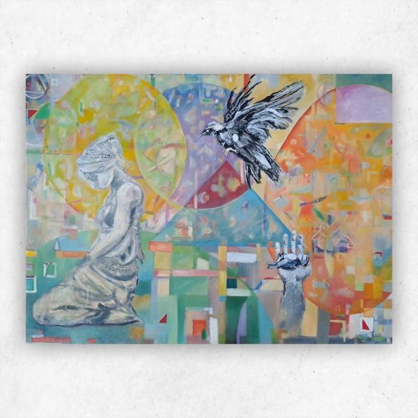 Julie Tugwell Art <br>Left Behind<br>Oil on Stretched Canvas<br>1200 mm x 900 mm - Image 3