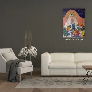 Julie Tugwell Art <br>Queen of Cornucopia<br>Acrylic on Stretched Canvas<br>750 mm x 1000 mm