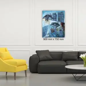 Julie Tugwell Art <br>Time<br>Oil on Stretched Canvas<br>900 mm x 750 mm