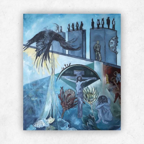 Julie Tugwell Art <br>Time<br>Oil on Stretched Canvas<br>900 mm x 750 mm - Image 3