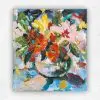 Palette Petals 3 — Acrylic on Board, 180 × 200 mm