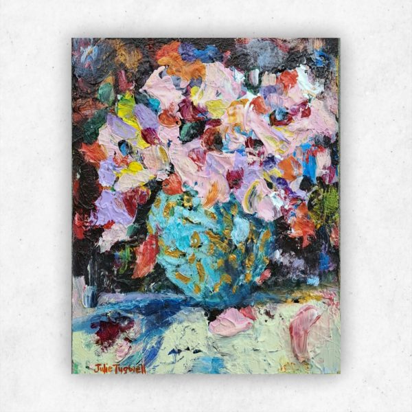 Julie Tugwell Art <br> Palette Petals 4 <br> Acrylic on Board <br> 160 mm x 200 mm - Image 3
