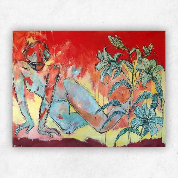 Julie Tugwell Art <br> Behold the Course of the Sun <br> Acrylic and Charcoal on Stretched Canvas <br> 1730 mm x 1320 mm - Image 3