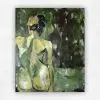 Green Girl — Oil on Stretched Canvas, 700 × 850 mm