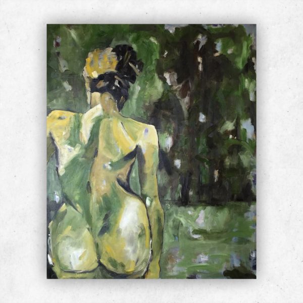 Julie Tugwell Art <br> Green Girl <br> Oil on Stretched Canvas <br> 700 mm x 850 mm - Image 3