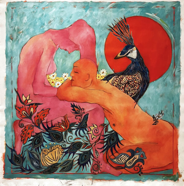 Julie Tugwell Art <br> In Plain Sight <br> Acrylic on Loose Canvas <br> 1400 mm x 1420 mm - Image 2