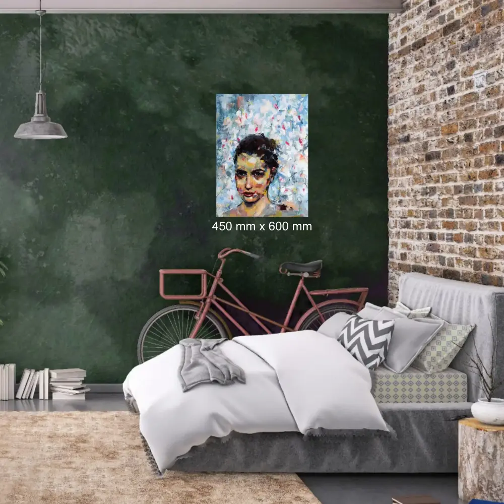 Julie Tugwell Art <br> Summer Longing <br> Oil on Canvas <br> 450 x 600mm