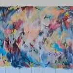 Summer Hues — Acrylic on unstretched canvas, 1300 × 900 mm