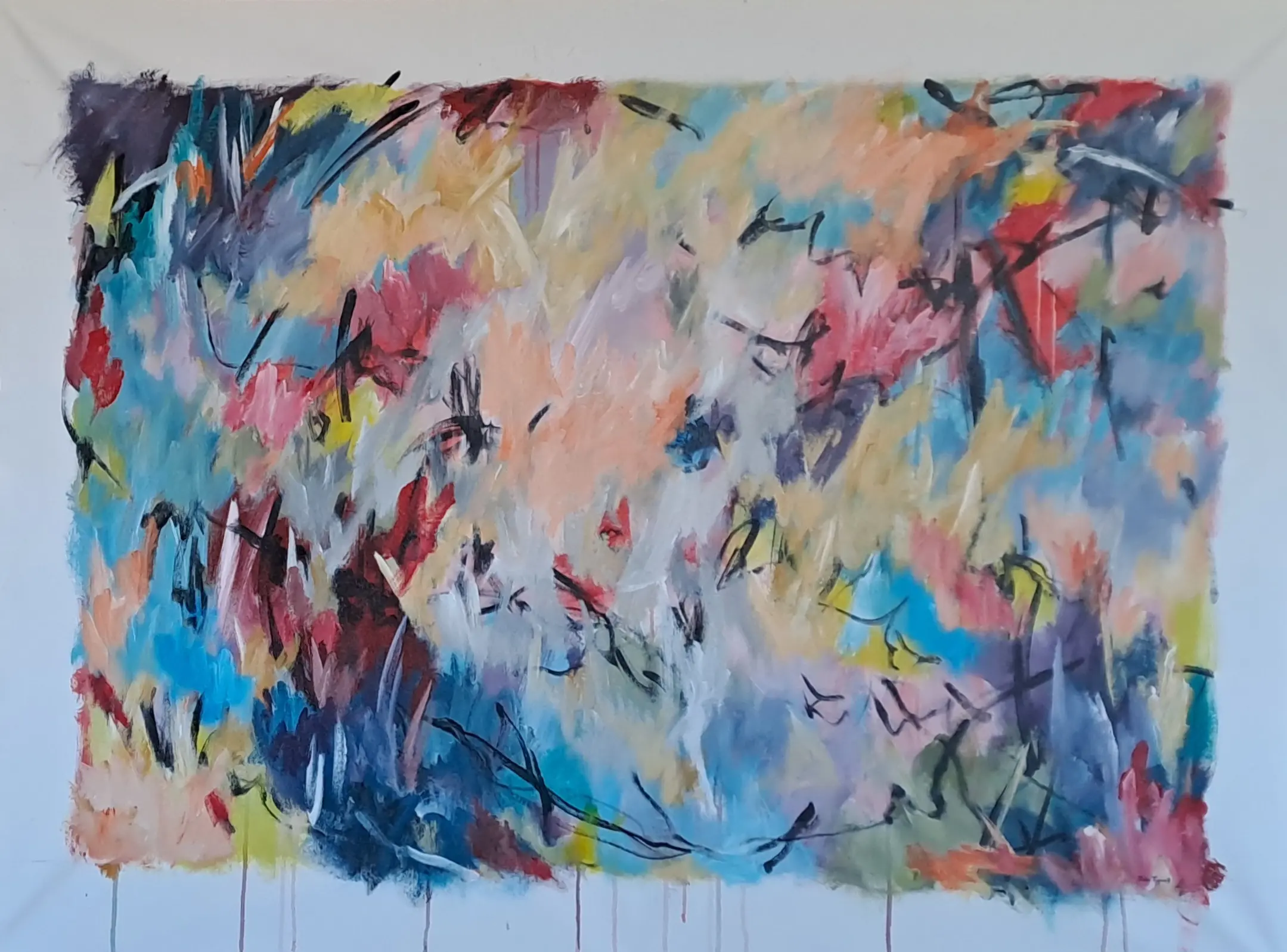 Summer Hues Acrylic on unstretched canvas 1300x900mm