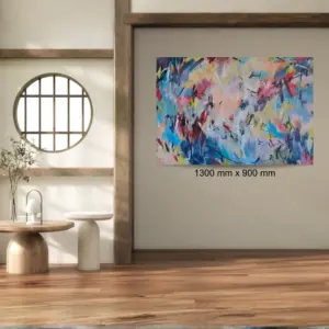 Julie Tugwell Art <br>Summer Hues<br> Acrylic on unstretched canvas<br> 1300 mm x 900 mm