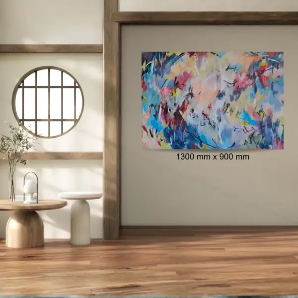 Summer Hues by Julie Tugwell Art, Acrylic on unstretched canvas, 1300 mm x 900 mm