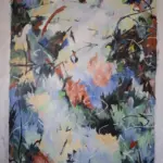 A Garden of Music under an African Sky — Acrylic on loose canvas, 1000 × 1400 mm