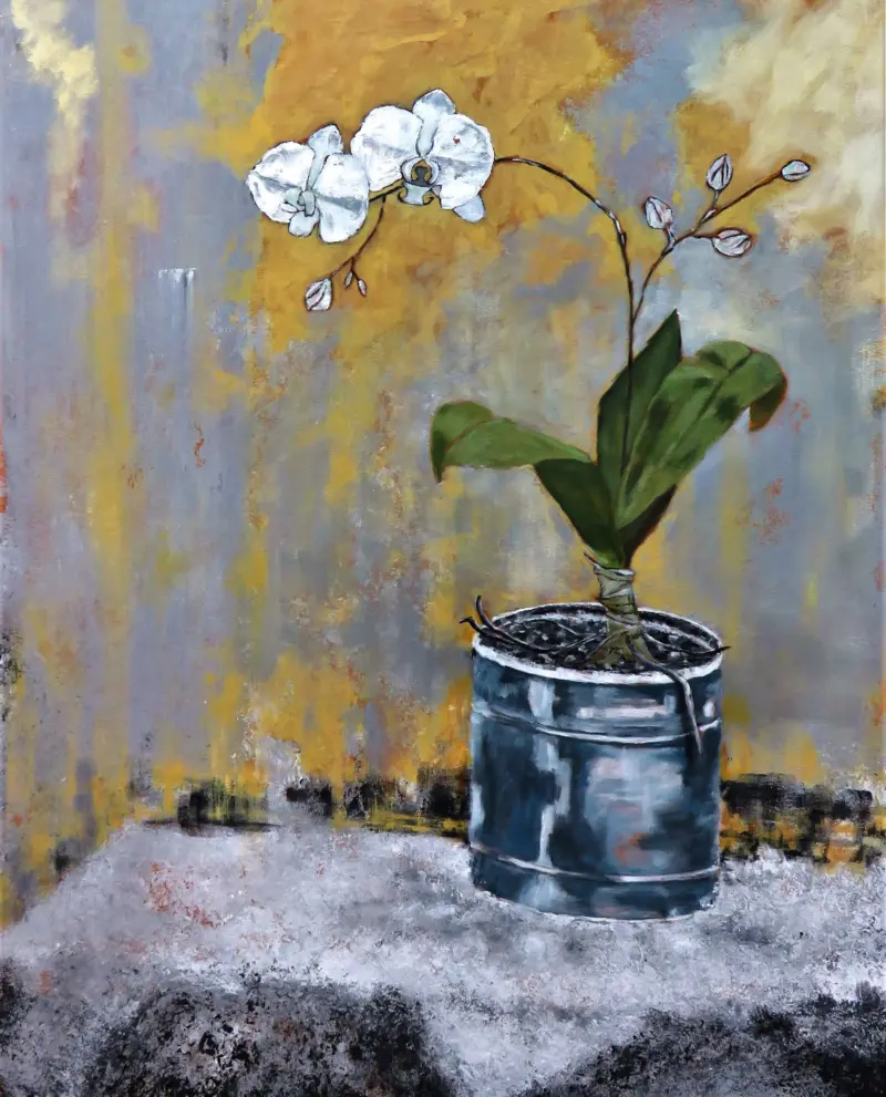 Orchid 1 — painting by Julie Tugwell