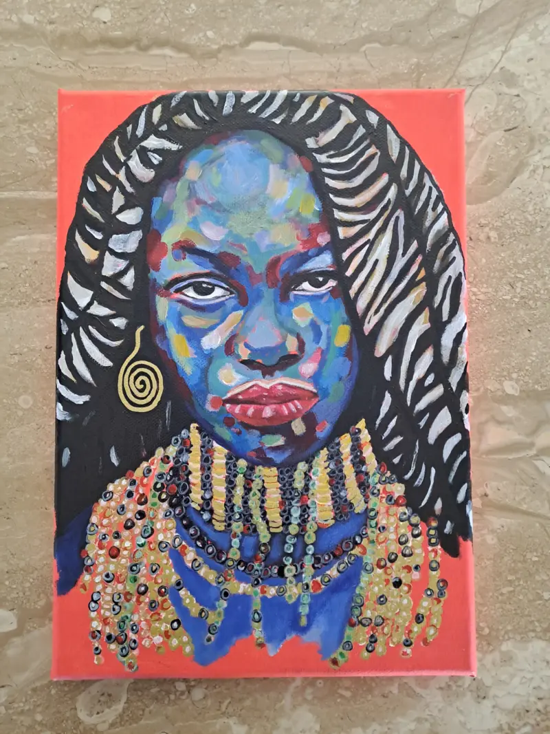 African Kidinsky — painting by Julie Tugwell