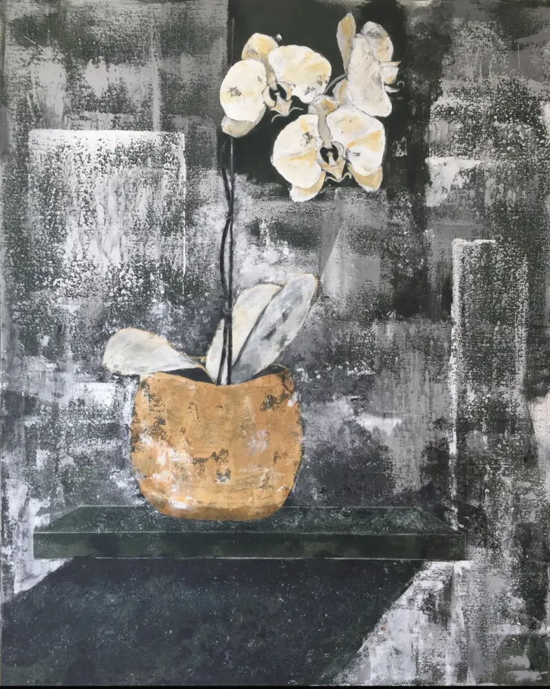 orchid 3 — painting by Julie Tugwell