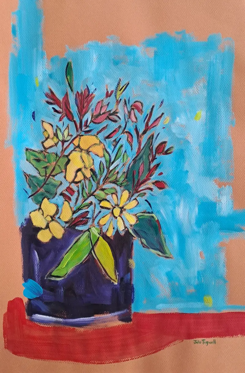 I Picked You Some Flower 7 — painting by Julie Tugwell