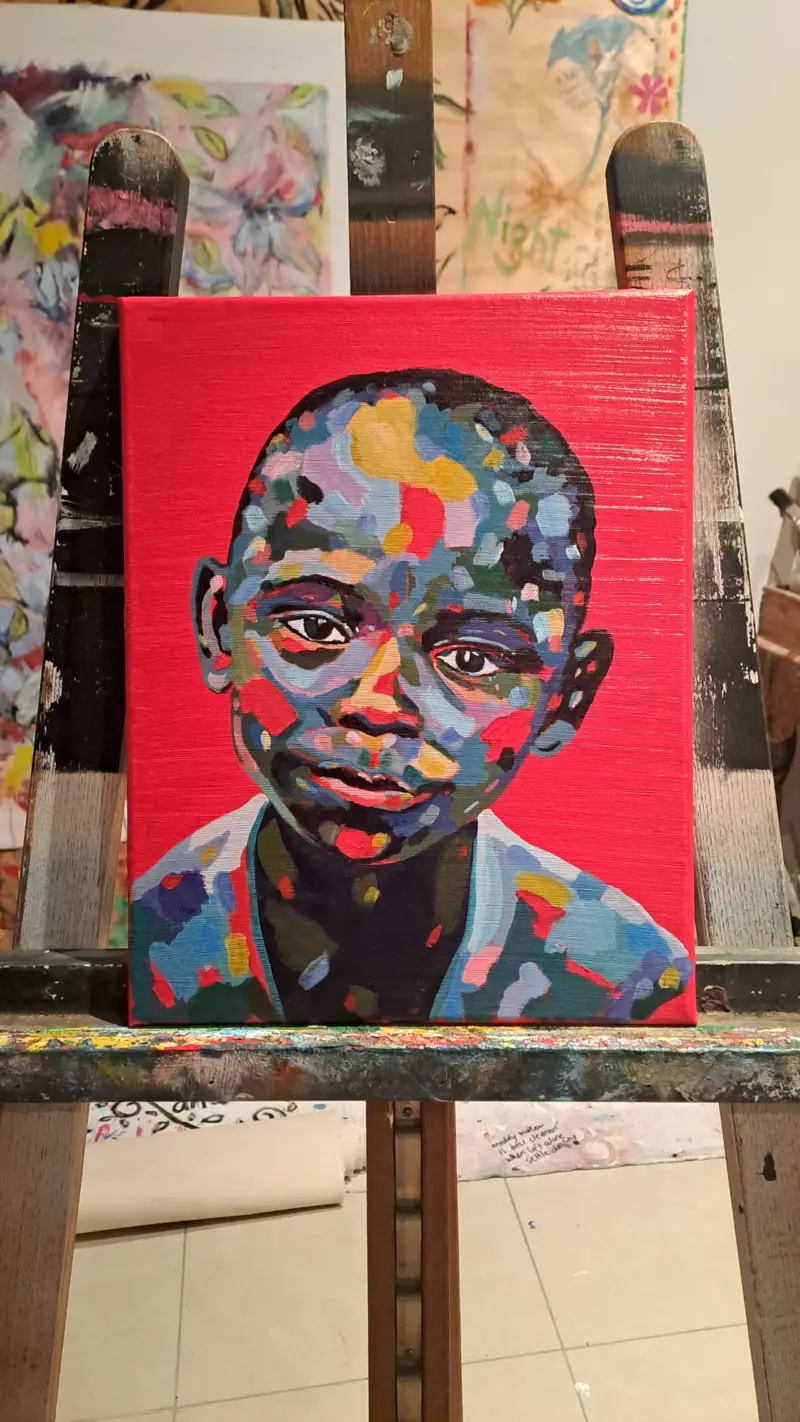 My African Child — painting by Julie Tugwell
