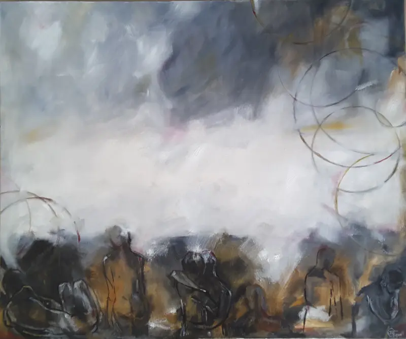 Relationships — painting by Julie Tugwell